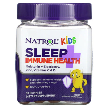 Natrol, Kids, Sleep + Immune Health, Berry,Gummies