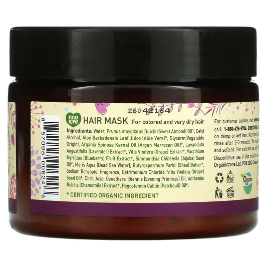 Eco Love, Hair Mask, Blueberry, Grape & Lavender