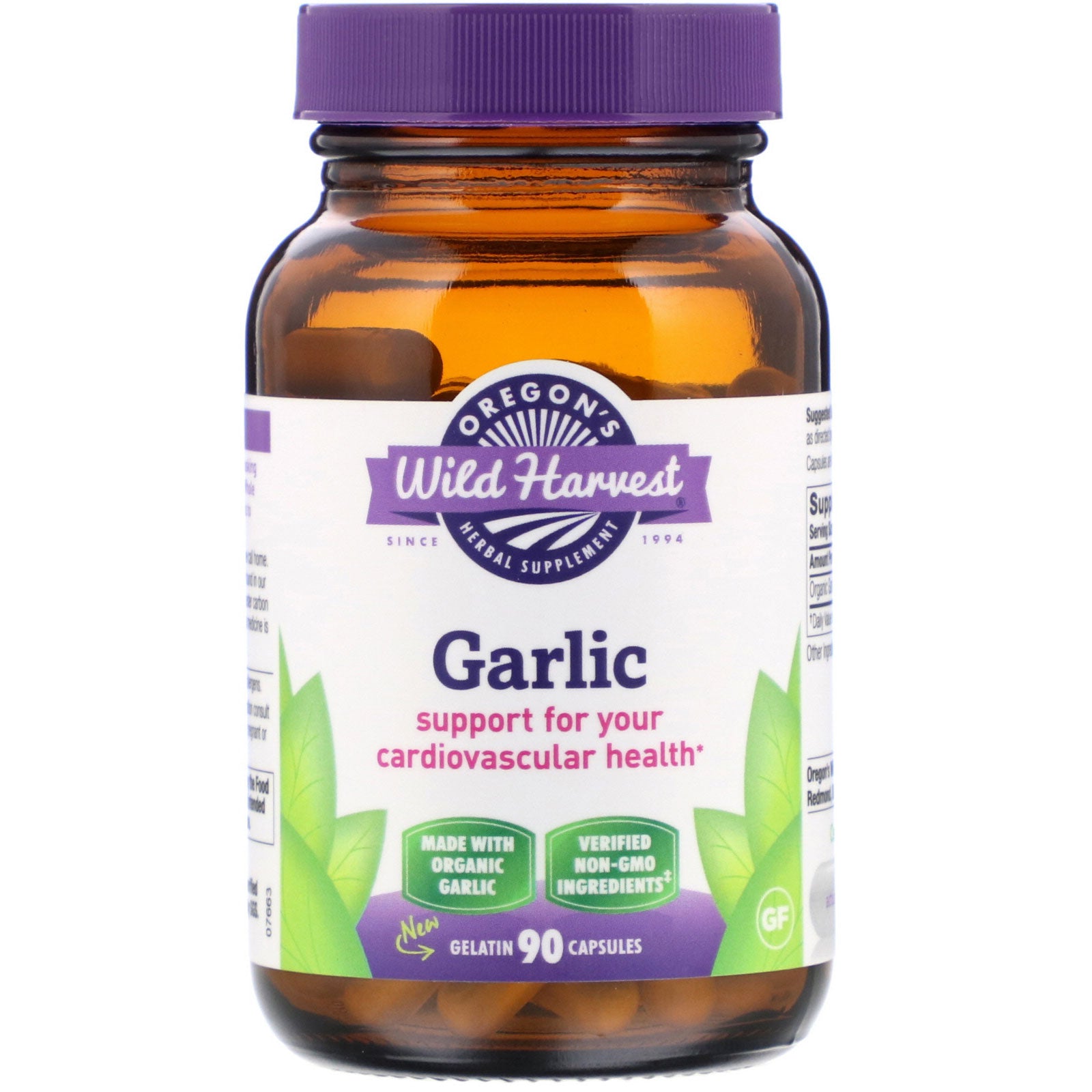 Oregon's Wild Harvest, Garlic Gelatin Capsule