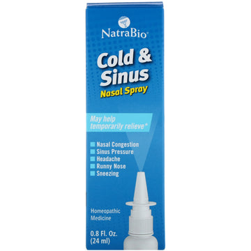 NatraBio, Cold & Sinus, Nasal Spray