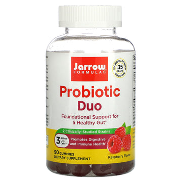 Jarrow Formulas, Probiotic Duo, Raspberry, 3 Billion Gummies