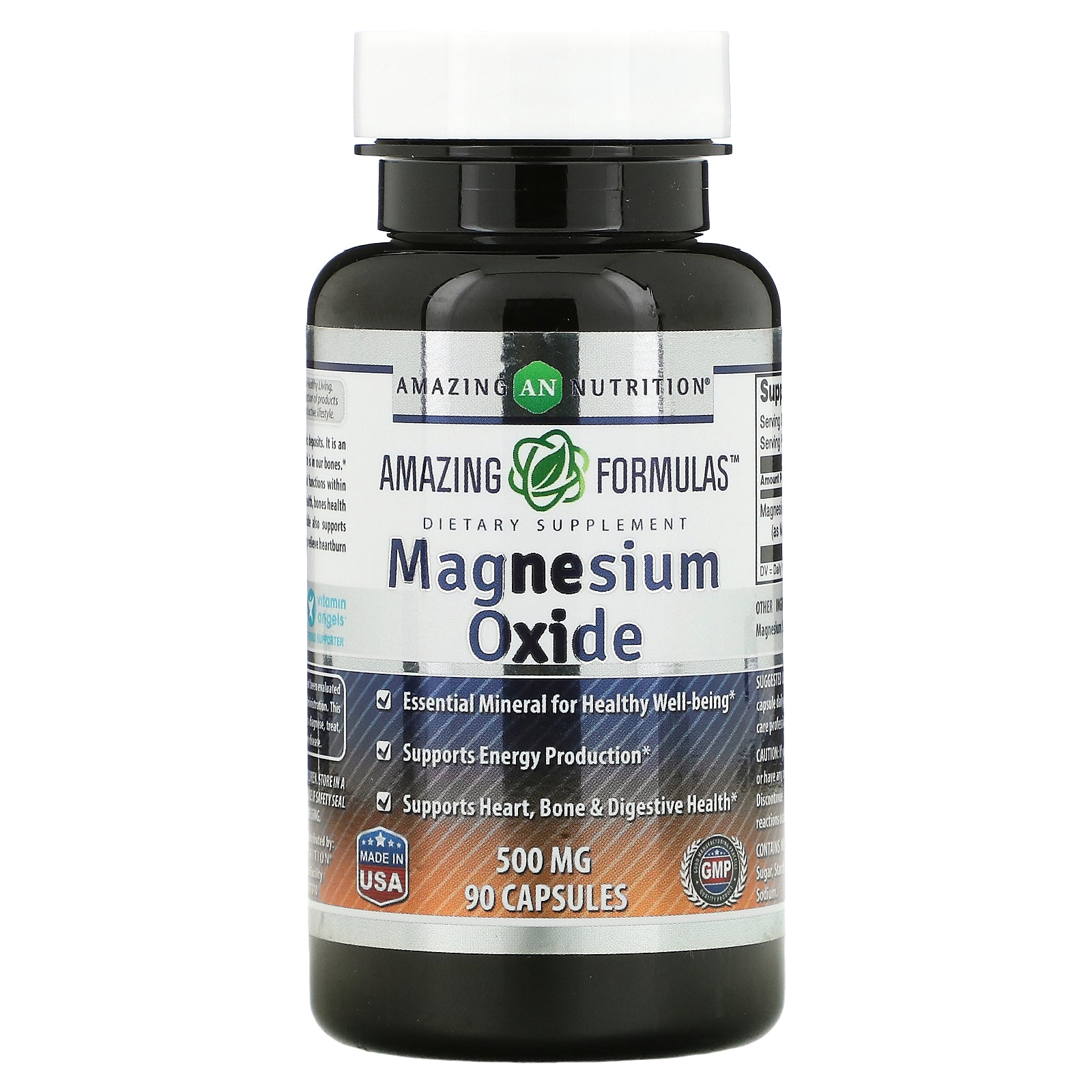 Amazing Nutrition, Magnesium Oxide, 500 mg,Capsules