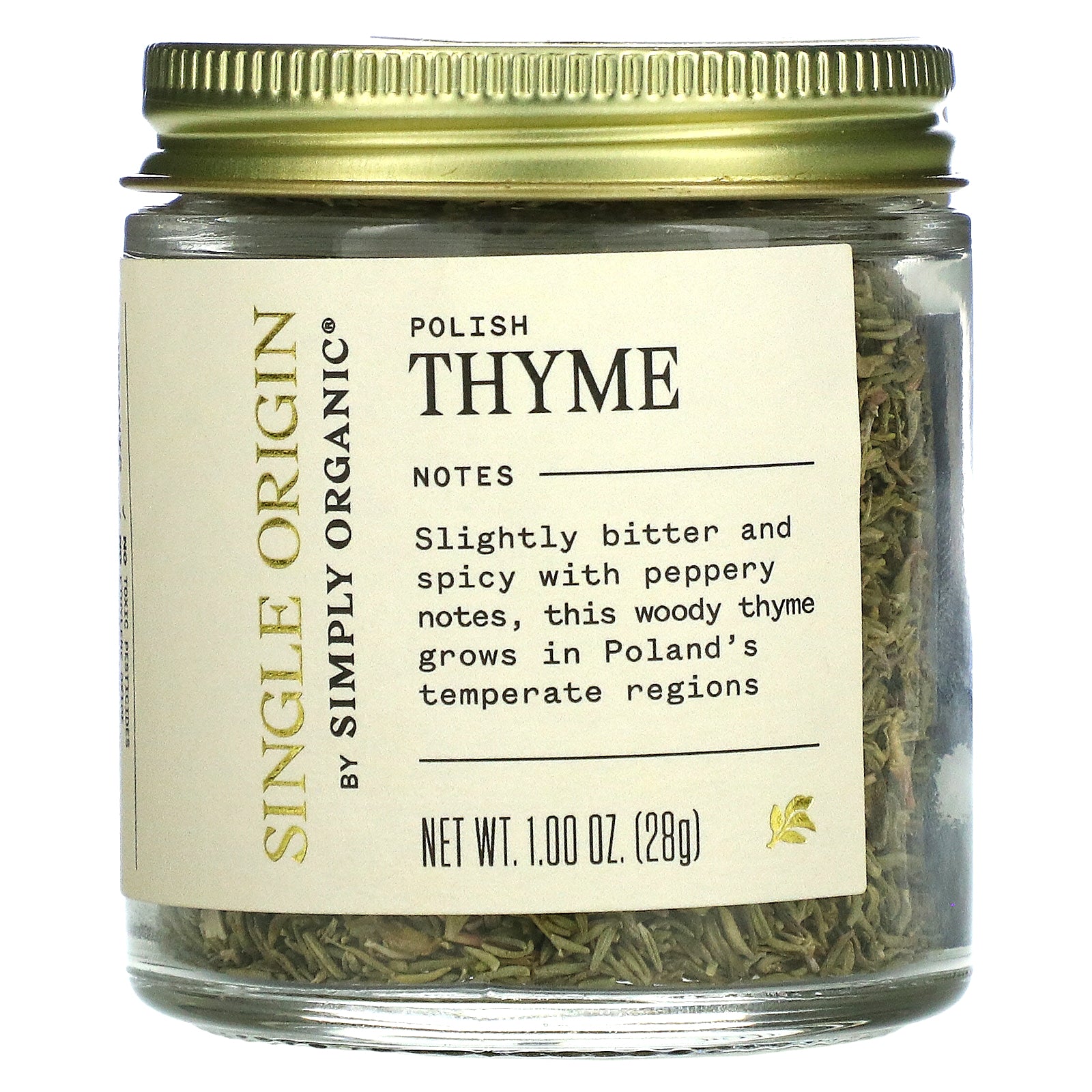Simply Organic, Single Origin, Polish Thyme