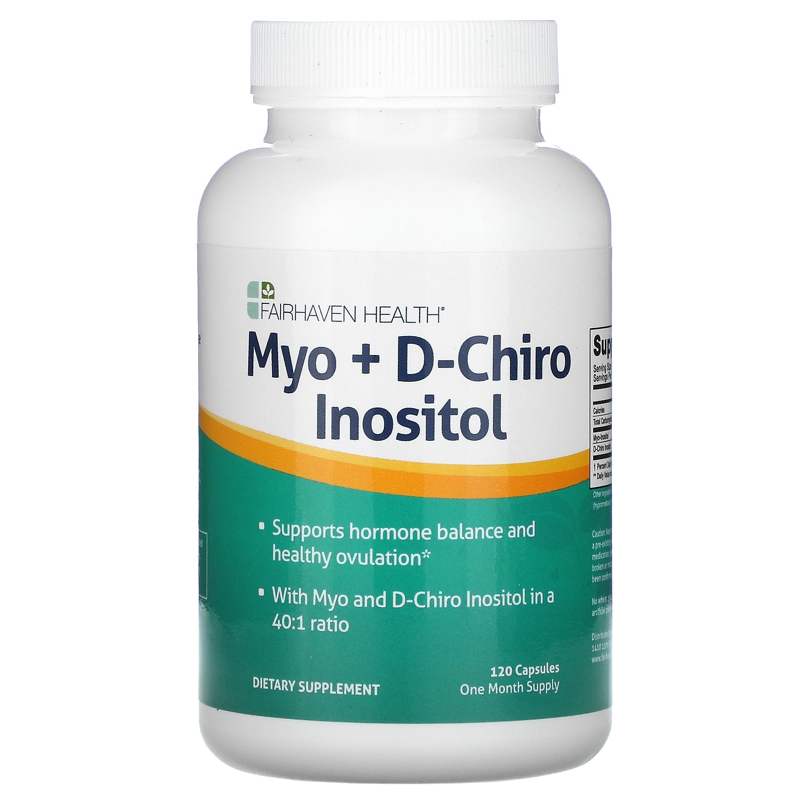 Fairhaven Health, Myo + D-Chiro Inositol, Capsules