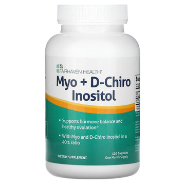 Fairhaven Health, Myo + D-Chiro Inositol, Capsules