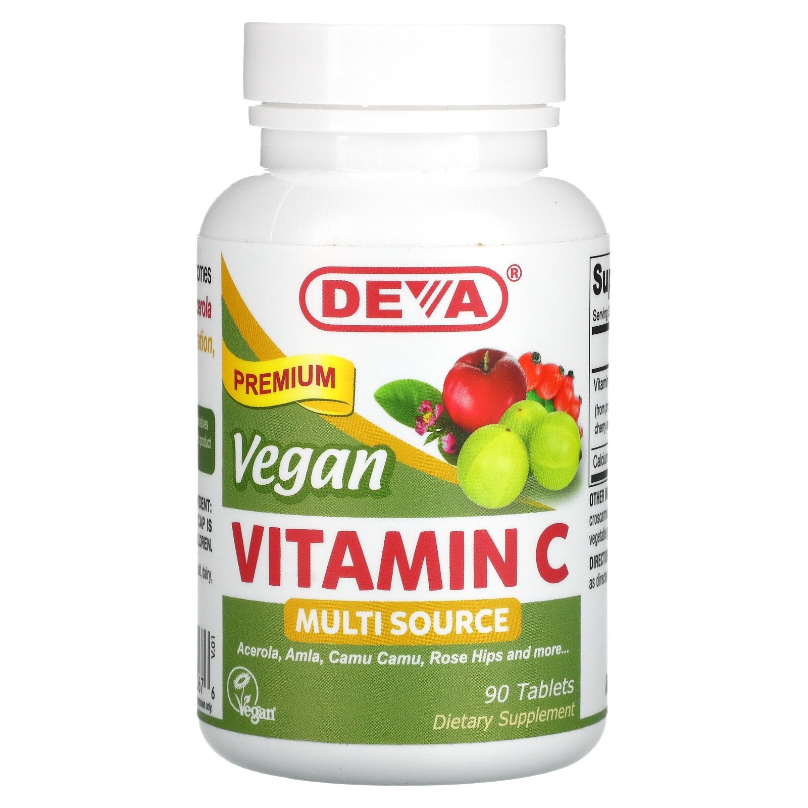 Deva, Vegan Vitamin C, Multi Source