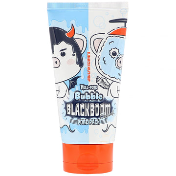 Elizavecca, Milky Piggy, Hell-Pore, Bubble Blackboom Charcoal Pore Pack (150 ml)