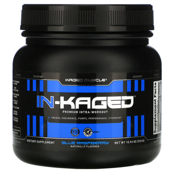 Kaged Muscle, IN-KAGED, Premium Intra-Workout, Blue Raspberry