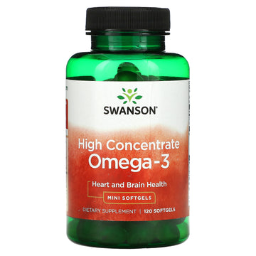 Swanson, High Concentrate Omega-3, Mini Softgels