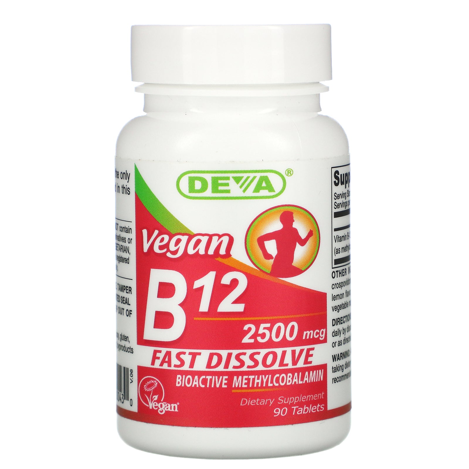 Deva, Vegan B12, 2,500 mcg, Tablets