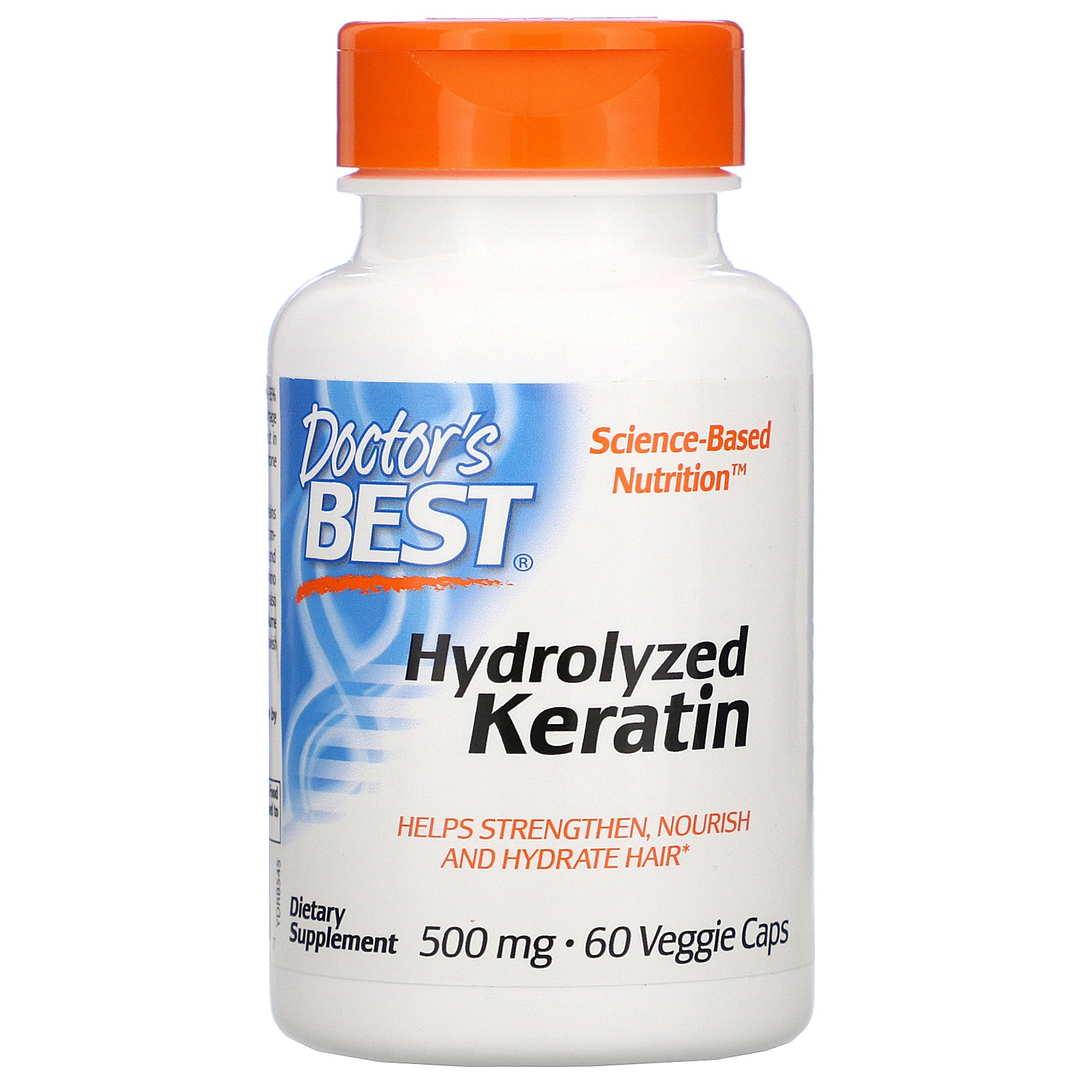 Doctor's Best, Hydrolyzed Keratin, 500 mg,  Veggie Caps
