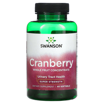 Swanson, Cranberry, Whole Fruit Concentrate, Super Strength, Softgels