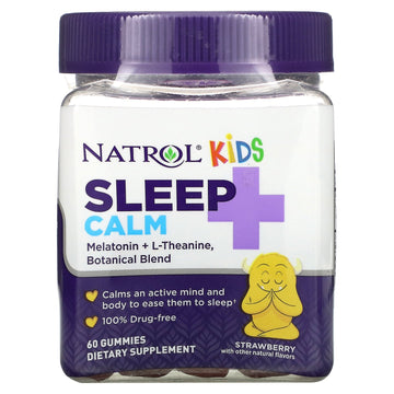 Natrol, Kids, Sleep + Calm, Ages 4 + Up, Strawberry