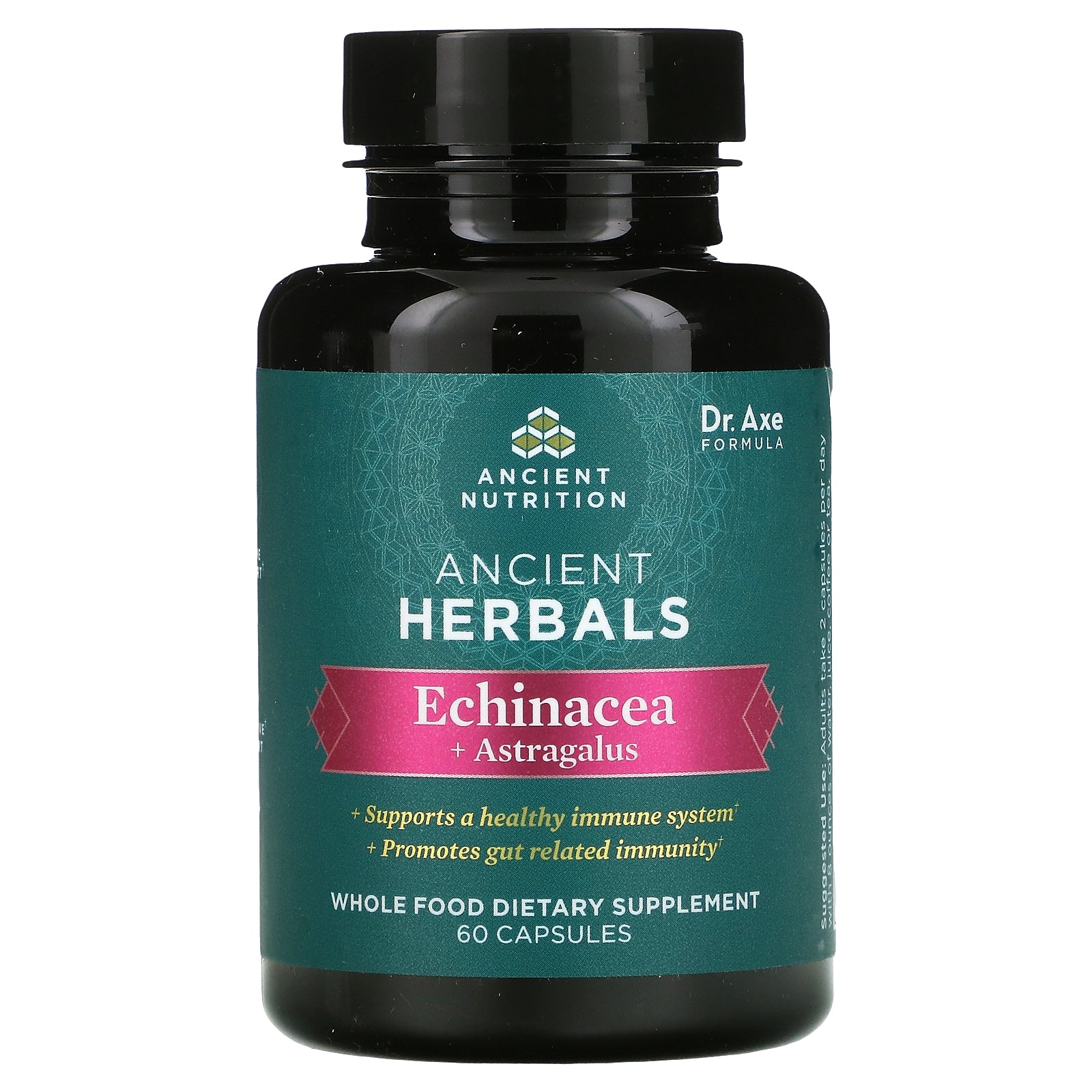 Dr. Axe / Ancient Nutrition, Ancient Herbals, Echinacea + Astragalus, Capsules