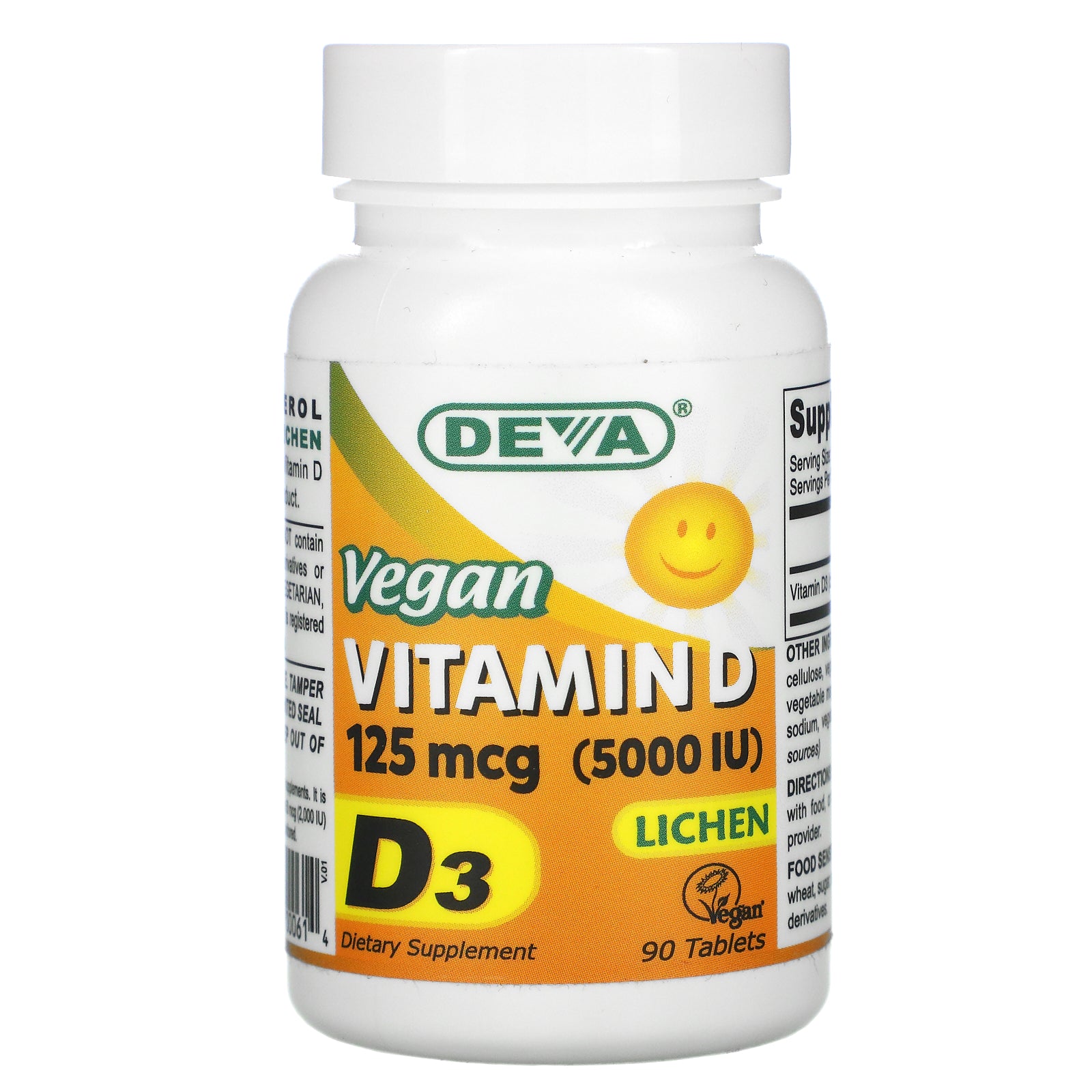 Deva, Vegan Vitamin D, D3