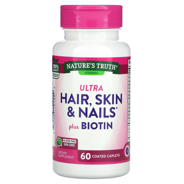 Nature's Truth, Ultra Hair, Skin & Nails Plus Biotin,  Coated Caplets