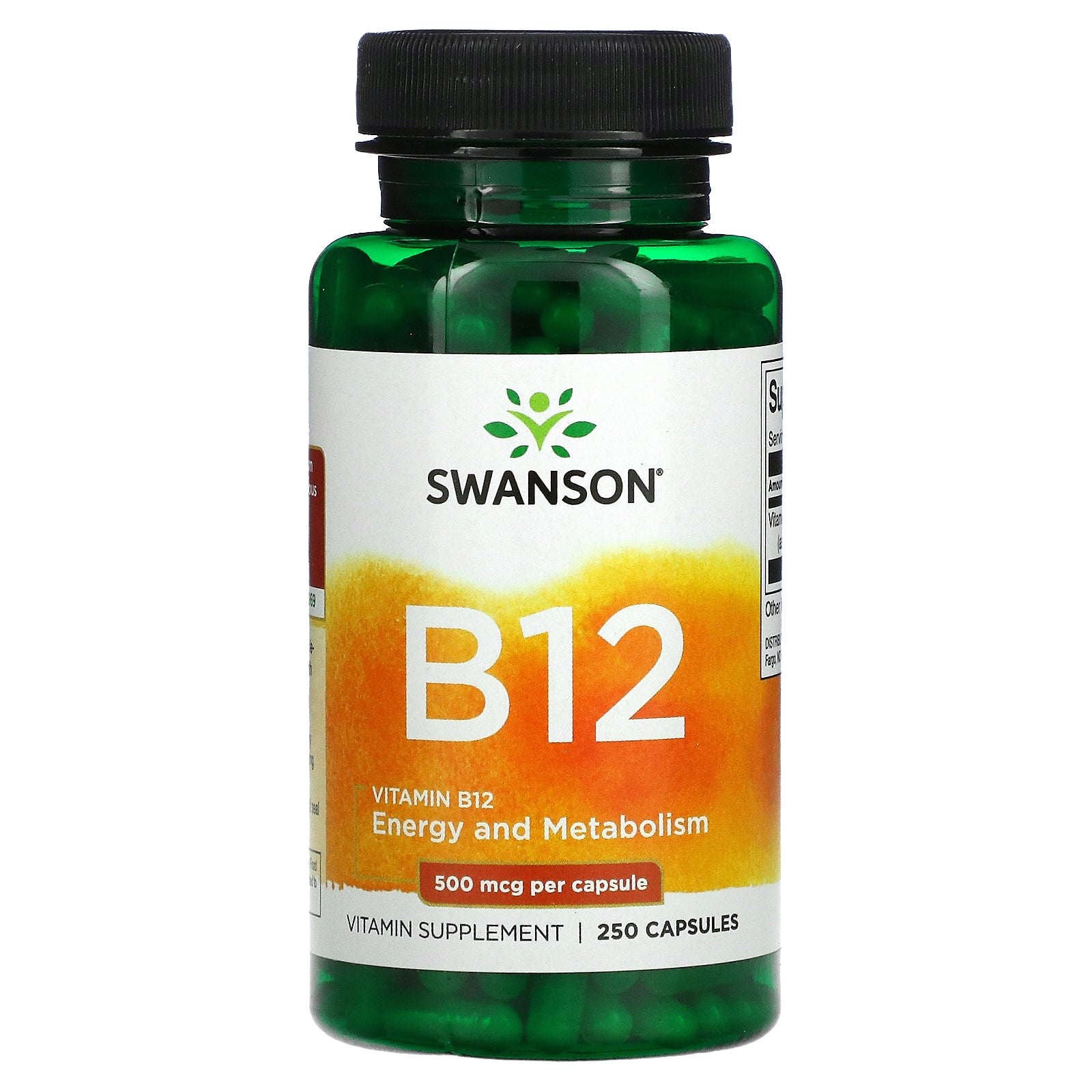 Swanson, Vitamin B12, 500 mcg, Capsules