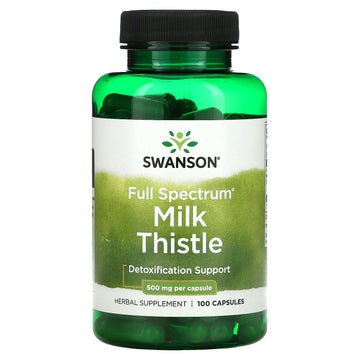 Swanson, Milk Thistle, 500 mg, Capsules