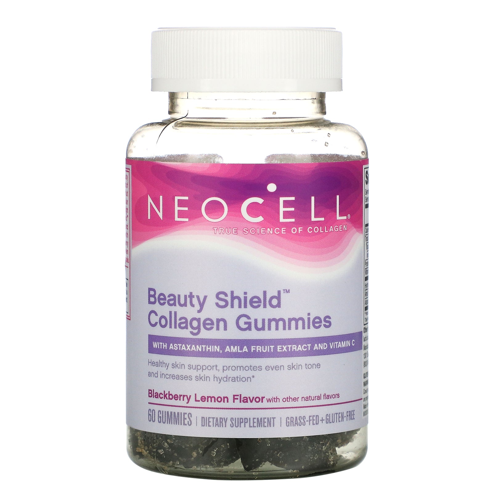 Neocell, Beauty Shield, Collagen Gummies, Blackberry Lemon,Gummies