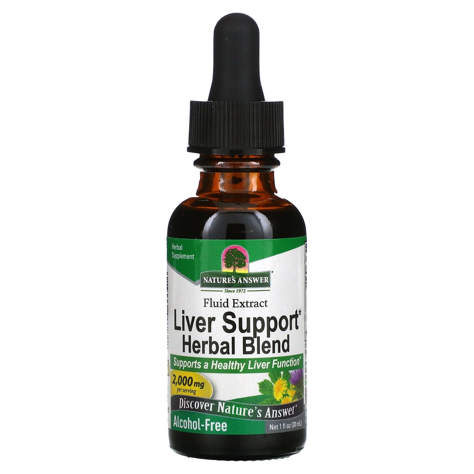 Nature's Answer, Liver Support Herbal Blend, Fluid Extract, Alcohol-Free, 2,000 mg