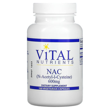 Vital Nutrients, NAC, 600 mg Vegetarian Capsules