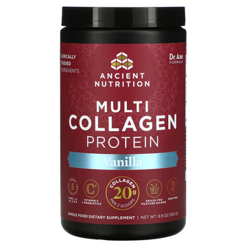 Dr. Axe / Ancient Nutrition, Multi Collagen Protein, Vanilla