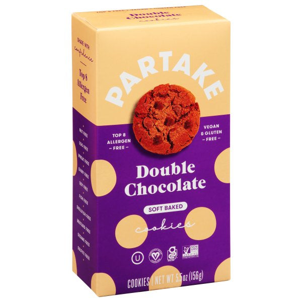 Partake Foods: Soft Baked Double Chocolate Cookies