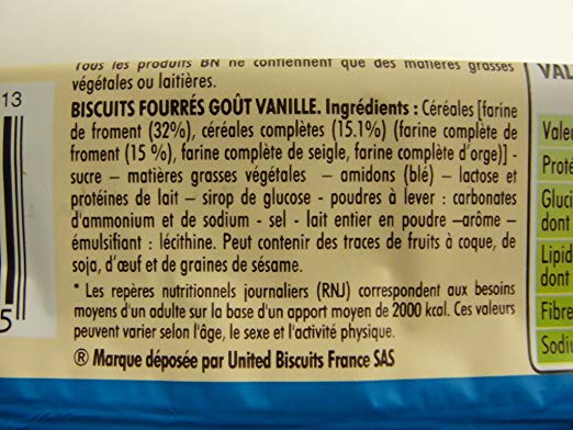 Lu BN French Vanilla Sandwich Cookies,  (6-Pack)