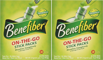 Benefiber Stick Pack Fiber Supplement, Taste Free, Dissolves Completely 28-4g(0.14) 2PACK TOTAL 56 STICKS