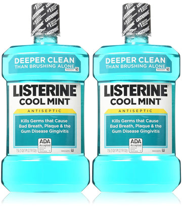 Listerine Antiseptic Cool Mint Mouthwash, 1.5 L, 50.72  (Pack of 2)