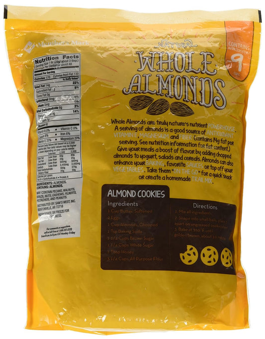 Member's Mark Whole Almonds, 3 Pound