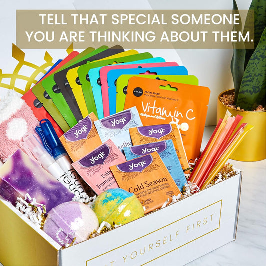 Luxe Gift Box For Women - Spa, Stress Relief, Self Care & Get-Well - Featuring Curated, Locally Produced & Women Owned Products (Get Well Collection)