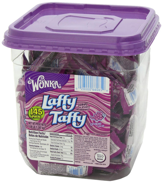 Laffy Taffy Candy Jar, Grape, 145Count