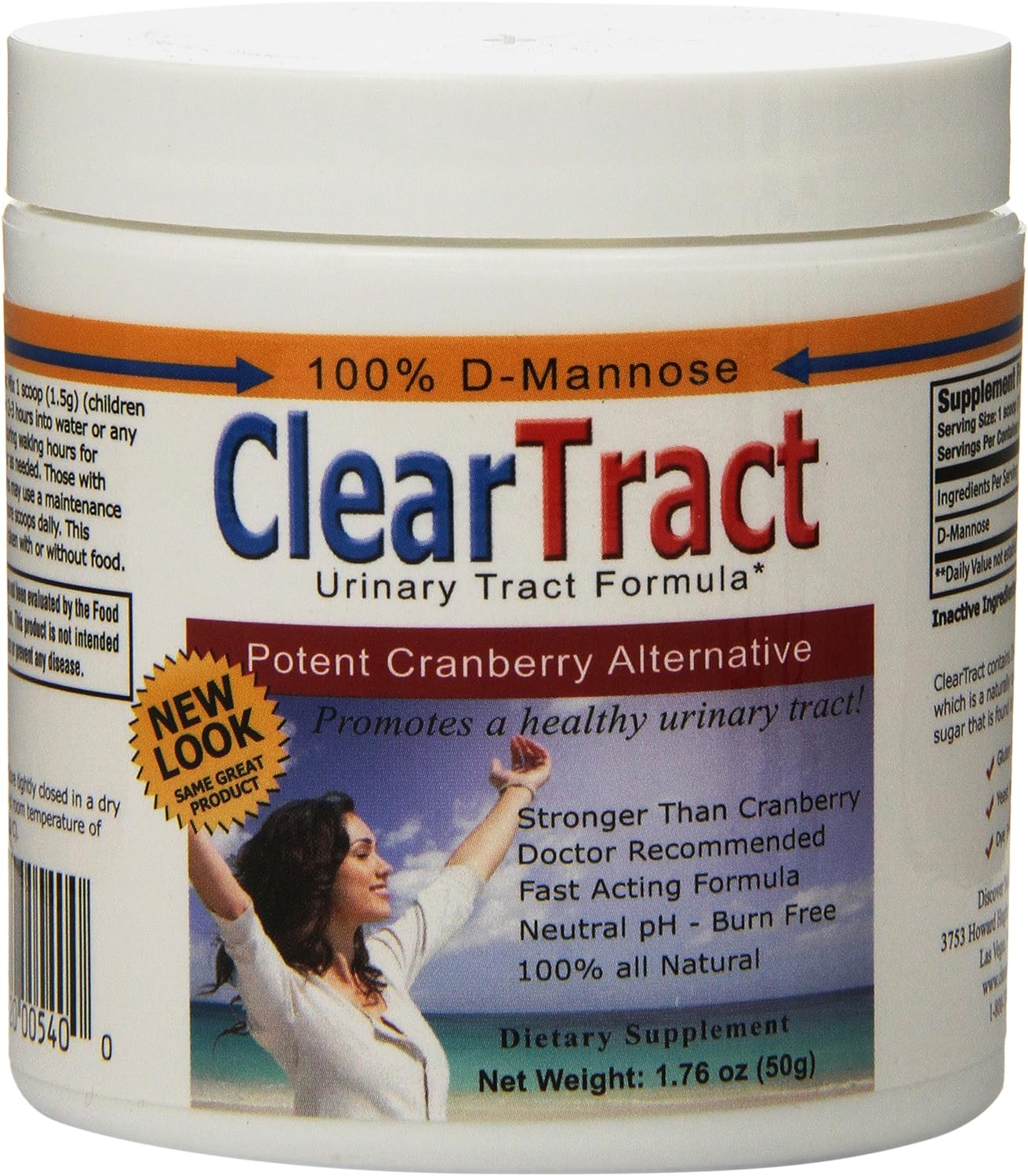 Cleartract D-Mannose Formula Powder, 50 Gram