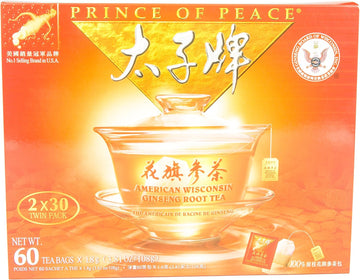 Prince of Peace American Wisconsin Ginseng Root Tea (2 boxes x 30 teab