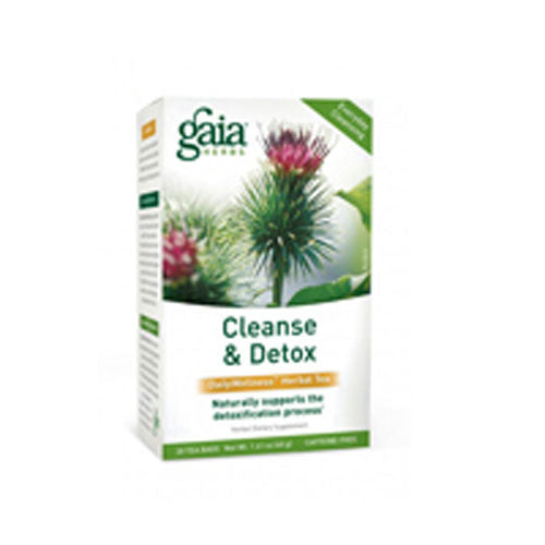 Cleanse & Detox Tea 16 Bags, (Case of 6) By Gaia Herbs