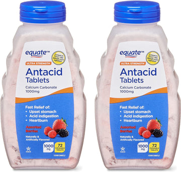 Ultra Strength Antacid Assorted Berries Chewable Tablets, 1000 mg, 72 15.04 Ounces