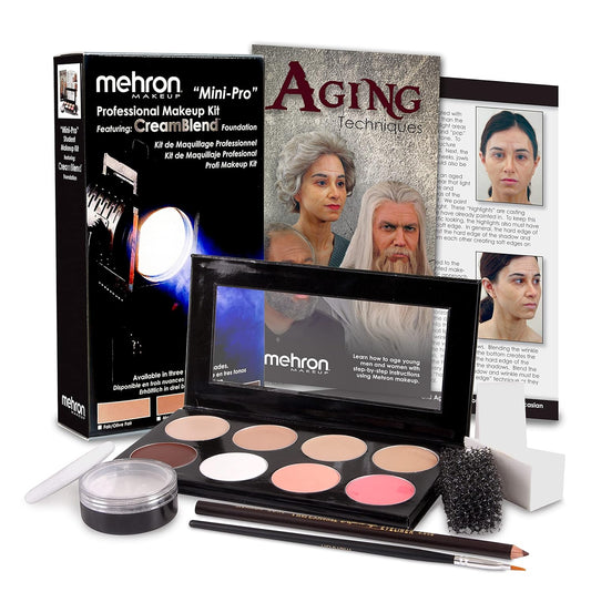 Mehron Makeup Mini-Pro Student Makeup Educational Kit (Fair/Olive)