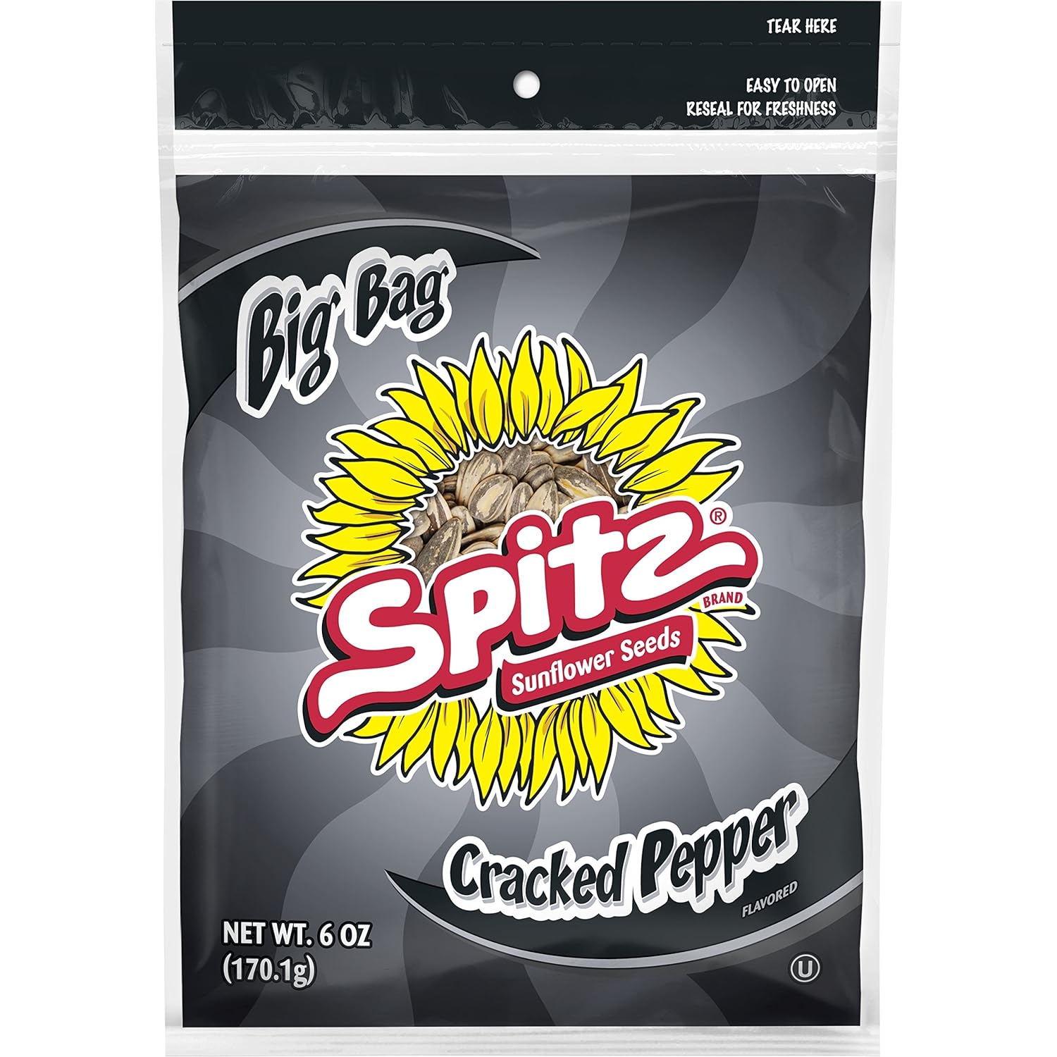 Spitz Sunflower Seeds, Cracked Pepper, 6oz Bag