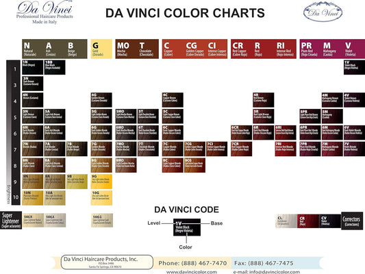 Da Vinci Permanent Hair Colors(3.4) (7V_Violet Blonde)