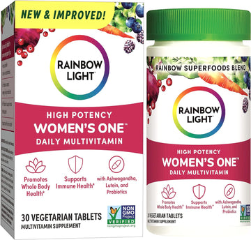 Rainbow Light Multivitamin For Women, Vitamin C, D & Zinc, Probiotics,