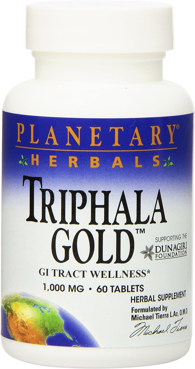 Planetary Herbals Triphala Gold 1000Mg - 60 Tablets