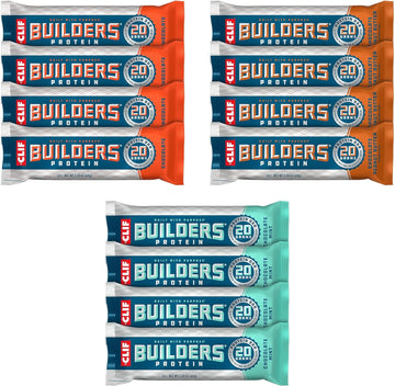 CLIF Builders - Variety Pack - Protein Bars - Gluten-Free - Non-GMO - 2.14 Pounds