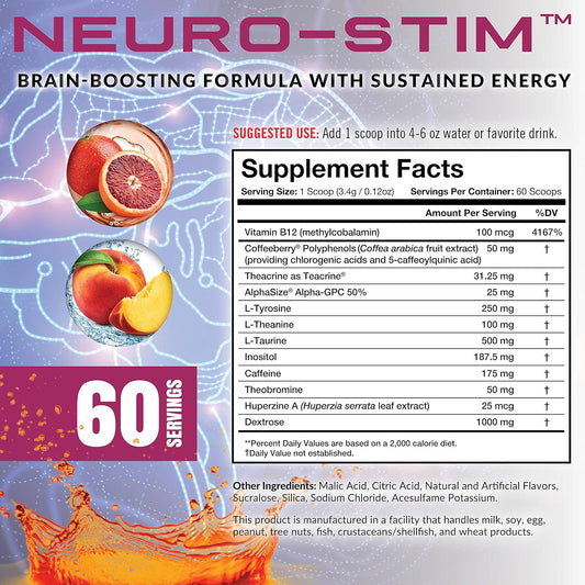 Granite? Neuro-Stim? (Blood Orange) Brain Boosting Nootropic + Energy