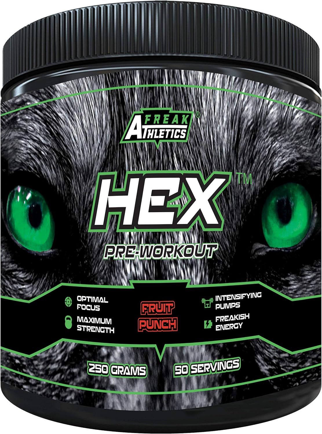 Hex Pre Workout 'Fruit Punch' - The Ultimate Pre Workout Supplement By330 Grams