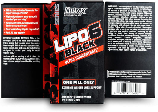 Nutrex Research Lipo-6 Black Ultra Concentrate | Thermogenic Energizin0.2 Ounces