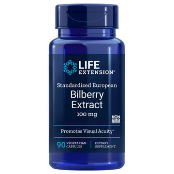 Bilberry Extract 90 Veg Caps By Life Extension