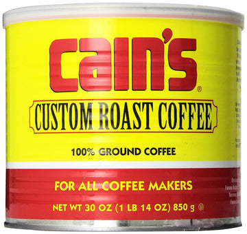 Cain's Custom Roast Coffee . Can