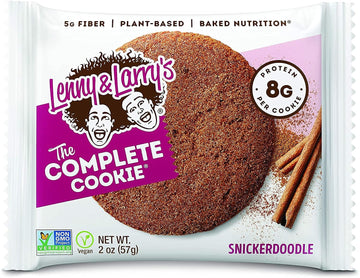 Lenny & Larry's The Complete Cookie, Snickerdoodle, Soft Baked, 8g Pla1.5 Pounds