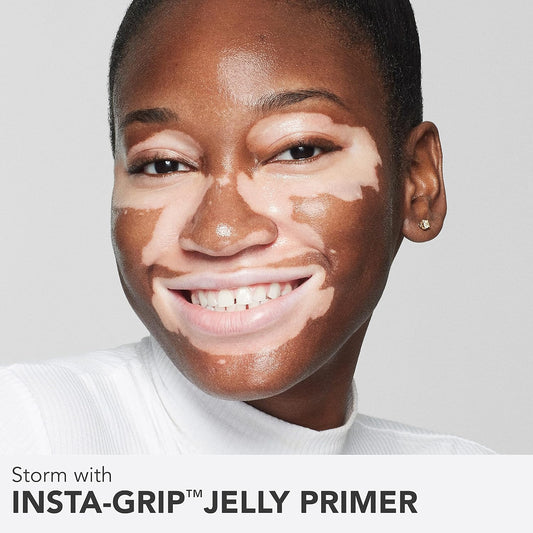 Dermablend Insta-Grip Jelly Primer Face Makeup, Silicone-Free Face Primer for Dry Skin, Pore Minimizing with 24HR Wear, 1.0